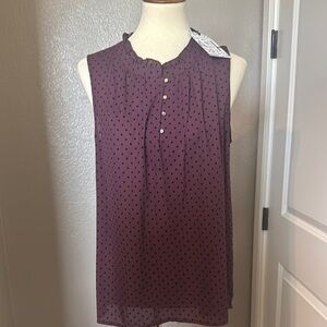 41 Hawthorne XL sleeveless blouse NWT